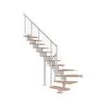 Vinkeltrappa Dolle Dubai Ek Vit Oljad 1/4 Design