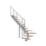 Vinkeltrappa Dolle Dubai Ek Vit Oljad 1/4 Design