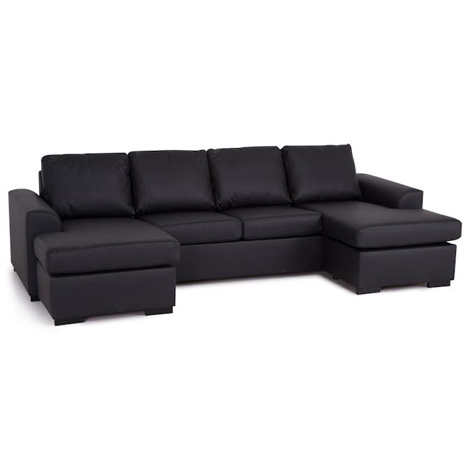 Dubbeldivansoffa Scandinavian Choice Porto Bonded Leather