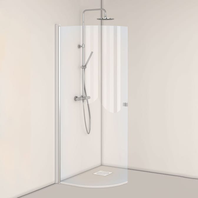 Duschdörr Hafa Igloo Pro J-DOOR 80 Klarglas