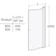 Duschdörr Contura Shower Space SBNF Bockad med Knopp