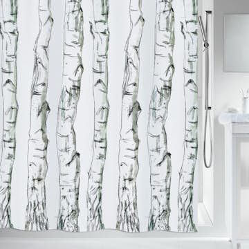 Duschdraperi Spirella Wood Black