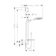 Duschset Hansgrohe Raindance Select E 120 Vit/Krom