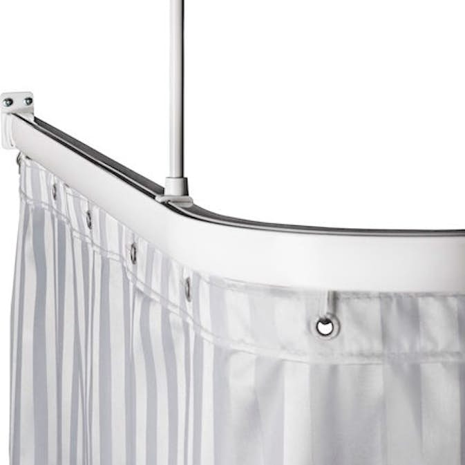 Duschstång Leijma Stabil U-Form Vit