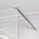 Duschvägg Arrow Wall Delvis Frostat Glas