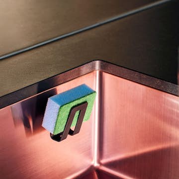 Disksvamphållare Happy Sinks Biokomposit Svart för Diskbänk & Diskho