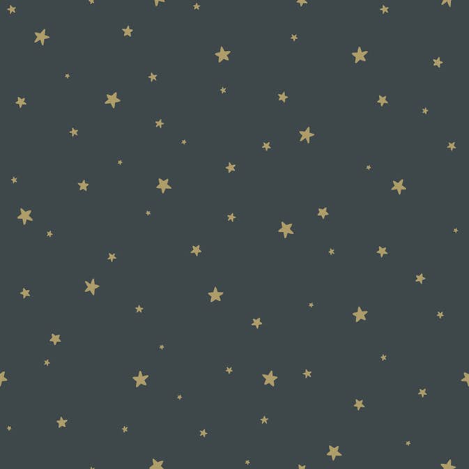 Tapet ESTAhome Små Stjärnor Gråblått Och Guld EW139261