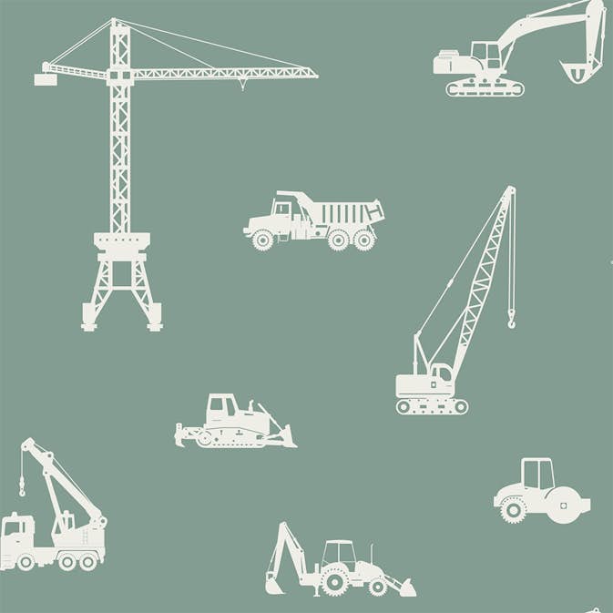 Tapet ESTAhome Fordon Gråaktigt Mintgrönt EW139264