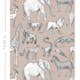 Tapet ESTAhome Djungeldjur Antikrosa Och Grått EW139271
