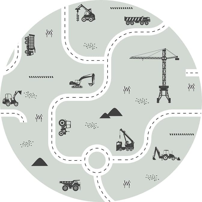 Tapet ESTAhome Fordon Grå Mint EW159066