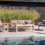 Loungegrupp Utomhus Eden Wood Ransvik inkl Dynor Greige Svensk Norrlandsfuru FSC