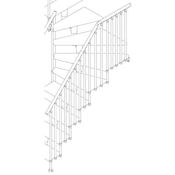 Utvändigt Räcke Dolle Classic III Ek Lackad
