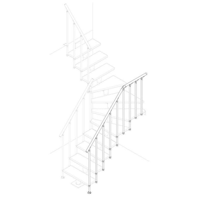 Utvändigt Räcke Dolle Classic II Bok Lackad