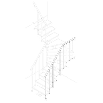 Utvändigt Räcke Dolle Classic II Ek Oljad