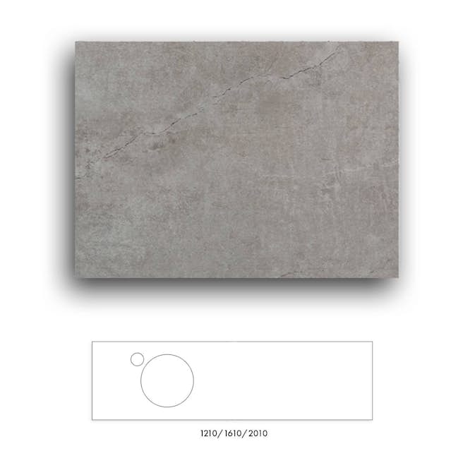 Bänkskiva Macro Design Crown+ Dekton 1610 till Tvättställsskåp Crown