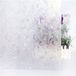 Fönsterfilm Unikgruppen 3D Prismor Blomblad 90x200 cm