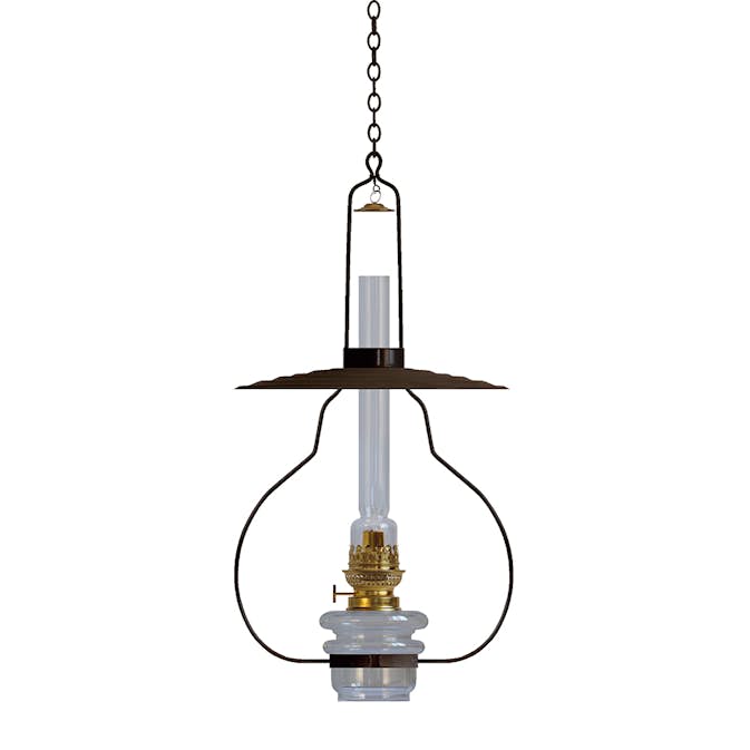Fotogenlampa Karlskrona Lampfabrik Lyckeby Svart