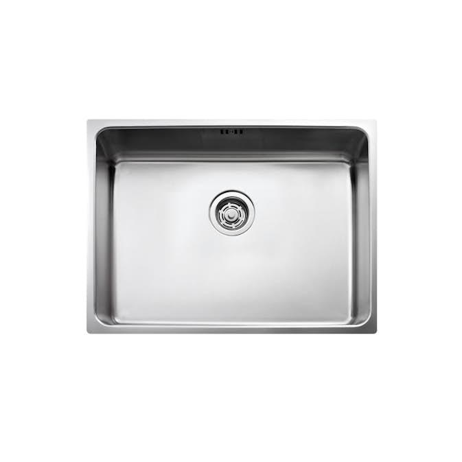 Diskho Intra Frame FR520-10 Rostfri Enkel med Korgventil, Bräddavlopp & Vattenlås