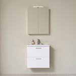 Möbelpaket Vedum Free 615 Compact Maja med Tvättställ och Spegelskåp Viken Vit