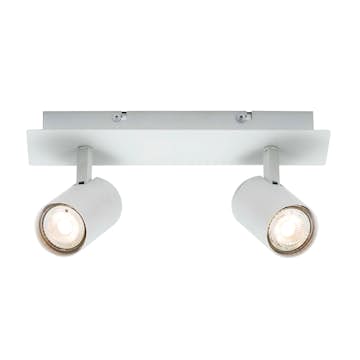 Takspotlight Nordlux Frida 2-Spot Vit Metall Spotlight Tak
