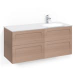 Tvättställsskåp Macro Design Crown Shape Med Glastvättställ