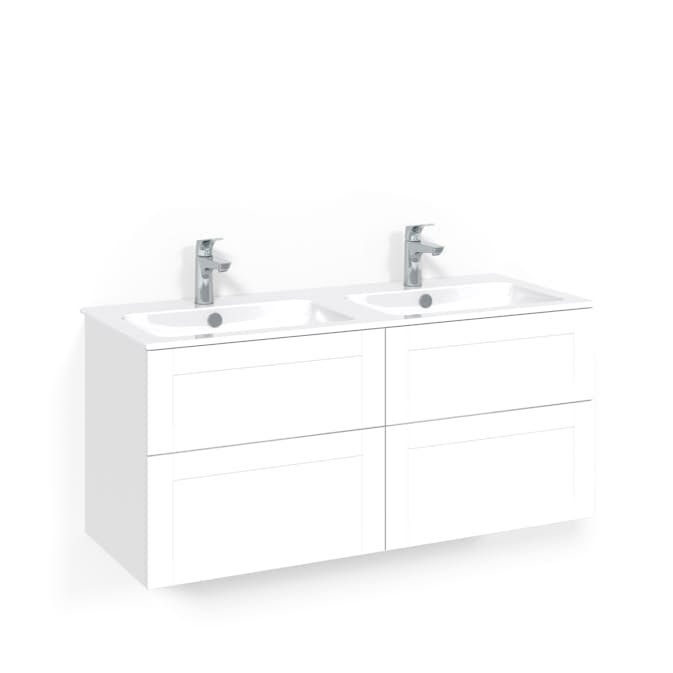 Tvättställsskåp Macro Design Crown Frame med Dubbelt Tvättställ