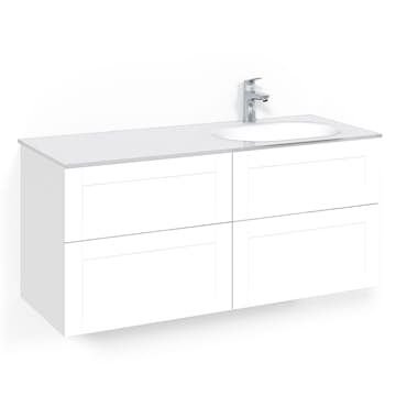 Tvättställsskåp Macro Design Crown Frame Med Glastvättställ