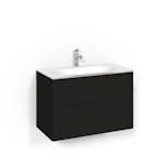 Tvättställsskåp Macro Design Crown Push Open Med Glastvättställ