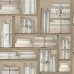 Tapet Galerie Wallcoverings Natural books G56154