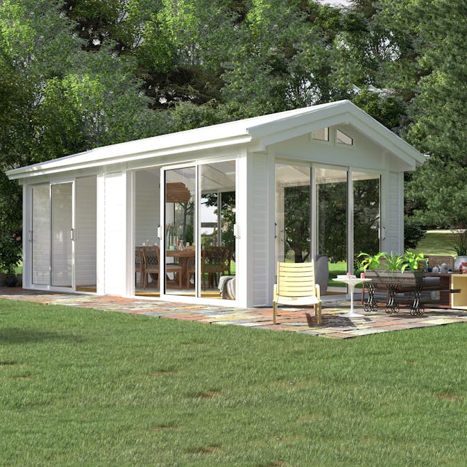 Komplett Fristående Uterum Landskap Glittra Förlängd Sommar 21,8 kvm