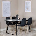 Matgrupp Venture Home Estelle med 4 Polar stolar