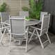 Matgrupp Venture Home Pincy Ø 140 med 6 Bront Stolar