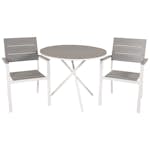 Cafégrupp Venture Home Pincy Ø 90 med 2 Lova Trädgårdsstolar Utomhus