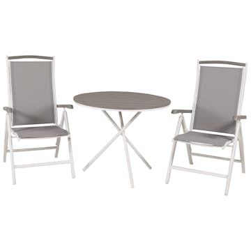 Cafégrupp Venture Home Pincy Ø 90 med 2 Albany Stolar