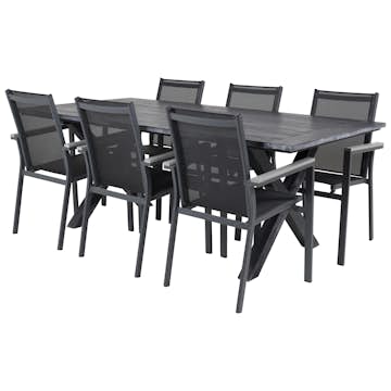 Matgrupp Venture Home Rossi 200 med 6 Pincy Stolar