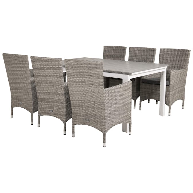 Matgrupp Venture Design Lova 160/240 med 6 Milwa Stolar