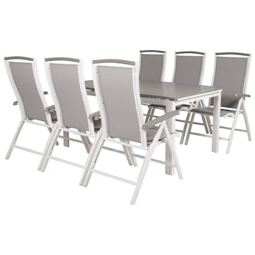 Matgrupp Venture Home Lova 160/240 med 6 Aleyna Stolar