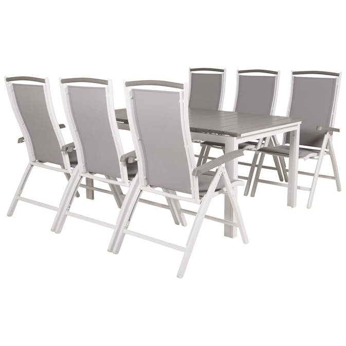 Matgrupp Venture Home Lova 160/240 med 6 Aleyna Stolar