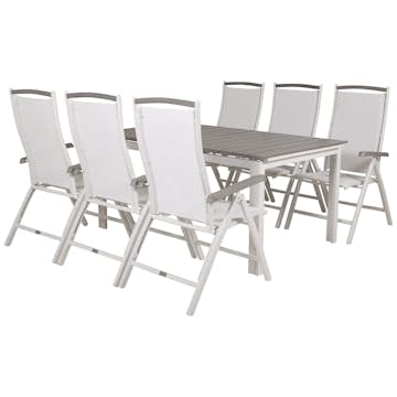 Matgrupp Venture Home Lova 160/240 med 6 Aleyna Stolar