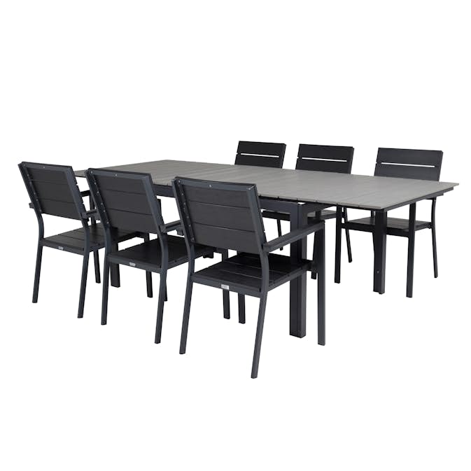 Matgrupp Venture Home Lova 160/240 med 6 Lova Stolar