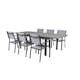Matgrupp Venture Home Lova 160/240 med 6 Copacabana Karmstolar