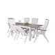 Matgrupp Venture Design Aleyna 160/240 med 6 Stolar