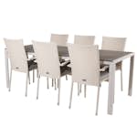 Matgrupp Utomhus Venture Home Break med 6 Anna Trädgårdsstolar