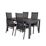 Matgrupp Venture Home Madrid 160/240 med 4 Copacabana Stolar