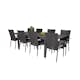 Matgrupp Venture Design Madrid 160/240 med 8 Asta Stolar