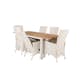 Matgrupp Venture Design Perla 152/210 med 6 Pishi Matstolar