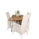 Matgrupp Venture Design Perla 152/210 med 6 Pishi Matstolar