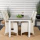 Matgrupp Venture Home Aleyna 152/210 med 4 Pishi Matstolar