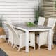 Matgrupp Venture Home Aleyna 152/210 med 4 Pishi Matstolar