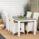 Matgrupp Venture Home Aleyna 152/210 med 4 Pishi Matstolar
